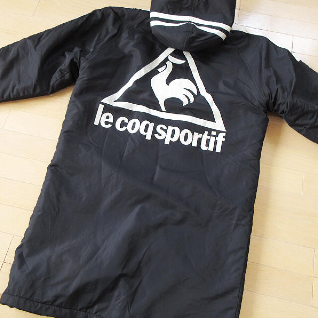 le coq sportif(ルコックスポルティフ)の超美品 Mサイズ ルコックスポルティフ 90年代 ボアベンチコート メンズのジャケット/アウター(ナイロンジャケット)の商品写真