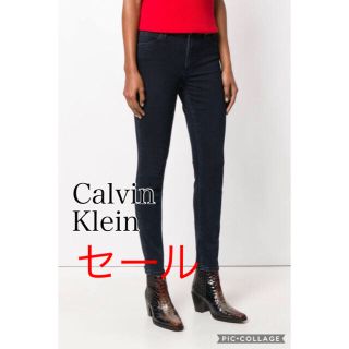 カルバンクライン(Calvin Klein)の【美品！】Calvin Klein カルバン・クライン 黒デニムパンツ(デニム/ジーンズ)