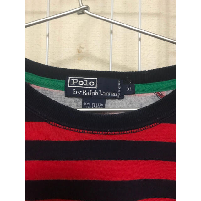 POLO RALPH LAUREN(ポロラルフローレン)のポロ ラルフローレン スウェット ボーダー 古着 polo メンズのトップス(スウェット)の商品写真