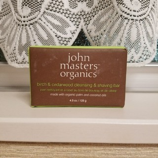 ジョンマスターオーガニック(John Masters Organics)の【新品】B&Cソープ(バーチ&シダーウッドクレンジング&シェービング(ボディソープ/石鹸)