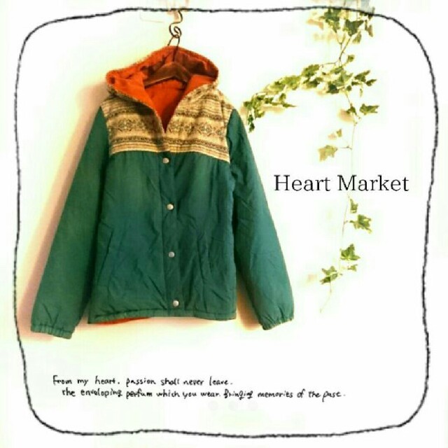 Heart Market(ハートマーケット)の専用♥リバーシブル♪ノルディックニット&スエード2wayジャンパー レディースのジャケット/アウター(ナイロンジャケット)の商品写真