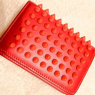 ルブタン(Christian Louboutin) レッド 名刺入れ/定期入れ(レディース