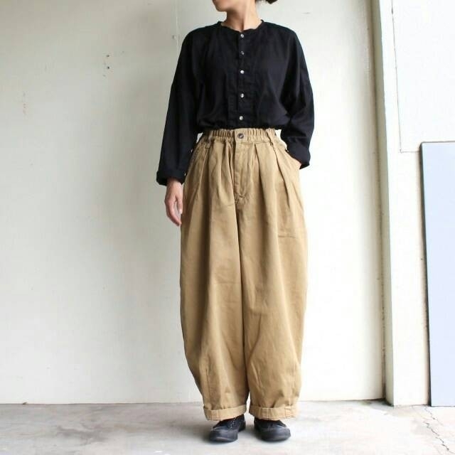 *新品* HARVESTY ハーベスティ サーカスパンツ カーキベージュ