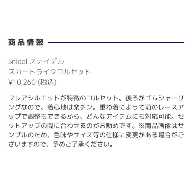 SNIDEL(スナイデル)の半額！未使用 スナイデル コルセット グレー チェック snidel レディースのトップス(キャミソール)の商品写真