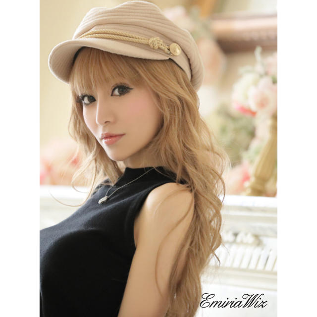 EmiriaWiz(エミリアウィズ)の新品❤︎ emiriawiz❤︎完売❤︎マリンキャスケット❤︎ベージュ レディースの帽子(キャスケット)の商品写真