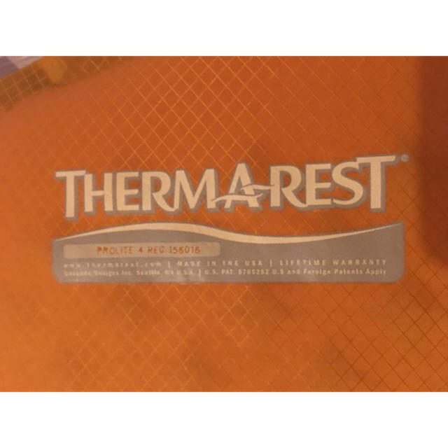 THERMAREST(サーマレスト)のサーマレスト テントマット スポーツ/アウトドアのアウトドア(寝袋/寝具)の商品写真