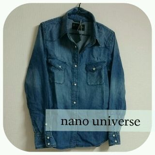 ナノユニバース(nano・universe)の14,春夏★新品タグ付 デニムシャツ(シャツ/ブラウス(長袖/七分))