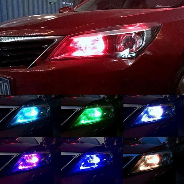 T10 RGB 16色LEDライト ポジションランプ ポジション球 車幅灯 自動車/バイクの自動車(車外アクセサリ)の商品写真