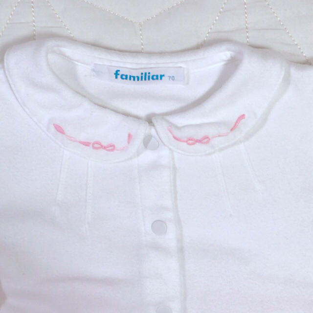 familiar(ファミリア)のファミリア ロンパース familiar 70 80 キッズ/ベビー/マタニティのベビー服(~85cm)(カバーオール)の商品写真