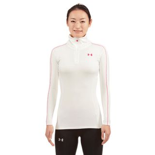 アンダーアーマー(UNDER ARMOUR)のラスト1 半額 以下 アンダーアーマー SM ホワイト 1/4ジップ 2 長袖(ウエア)