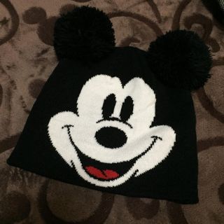 エイチアンドエム(H&M)のmickey ニット帽(ニット帽/ビーニー)