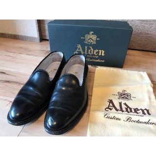 オールデン(Alden)の美品 ALDEN オールデン #8815 コードバン プレーントゥローファー(ドレス/ビジネス)