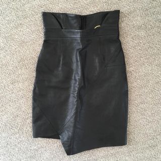 サンローラン(Saint Laurent)のSaint Laurent レザー ミニスカート(ミニスカート)