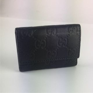 グッチ(Gucci)の確実正規品GUCCIシマレザーキーケース(キーケース)