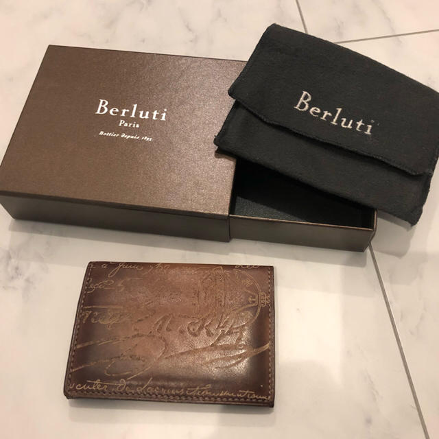 本物！Berlutiベルルッティ 名刺ケース 美品！