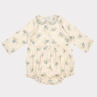 キャラメルベビー&チャイルド(Caramel baby&child )の新品 キャラメルベビー 完売 フラワーロンパース 18m (ロンパース)