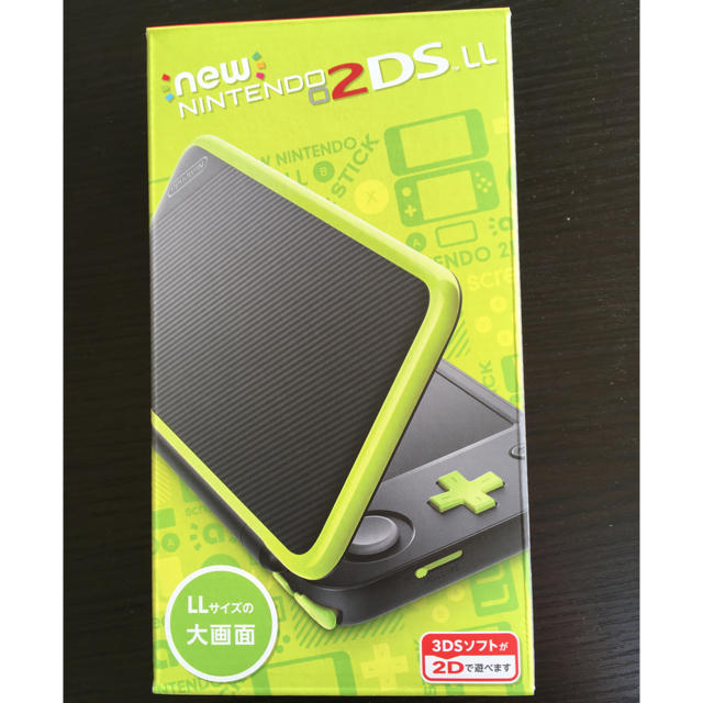 ニンテンドー2DS LL本体ブラック×ライムブラック×ライム製品状態