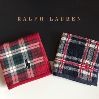 ラルフローレン(Ralph Lauren)のギフト手提げ付♥RALPH LAUREN❁﻿ハンドタオル❁﻿２枚(ハンカチ)