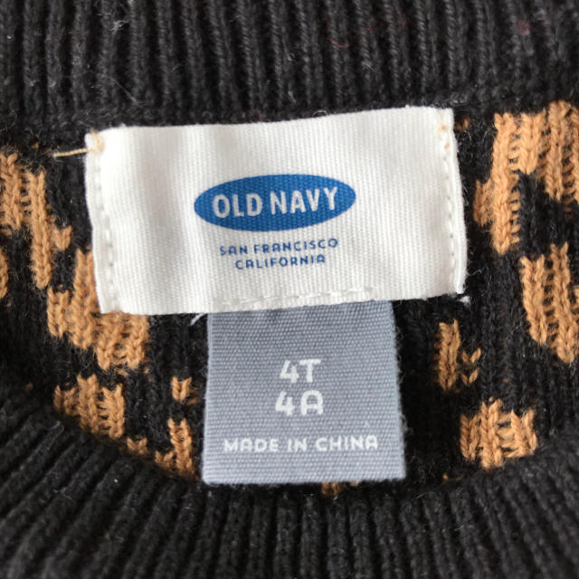 Old Navy(オールドネイビー)のレオパード☆セーター キッズ/ベビー/マタニティのキッズ服女の子用(90cm~)(ニット)の商品写真