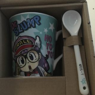 Drスランプアラレちゃん スプーン付きカップ(グラス/カップ)