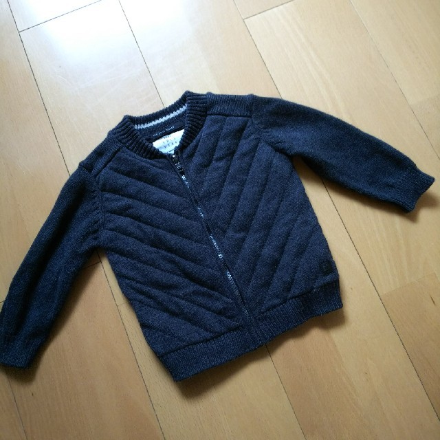 ZARA KIDS(ザラキッズ)の大幅値下げ★美品 ZARA baby boy ニットブルゾン キッズ/ベビー/マタニティのベビー服(~85cm)(ジャケット/コート)の商品写真