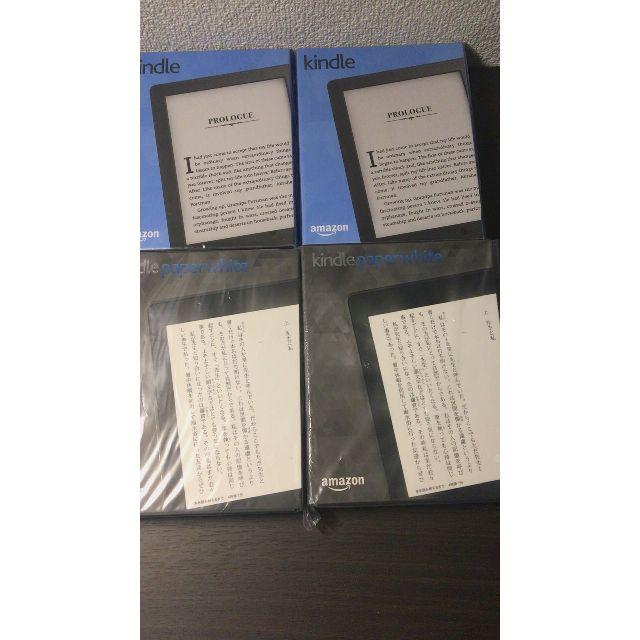 4台 送料込 Kindle Paperwhite、Kindle (Newモデル黒スマホ/家電/カメラ