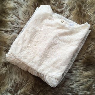 ザラキッズ(ZARA KIDS)のsyscサマ専用！110 白のレースワンピース 結婚式やパーティー(ドレス/フォーマル)