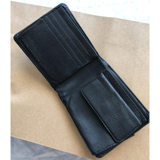 ikka(イッカ)のikka 折りたたみ黒財布 メンズのファッション小物(折り財布)の商品写真