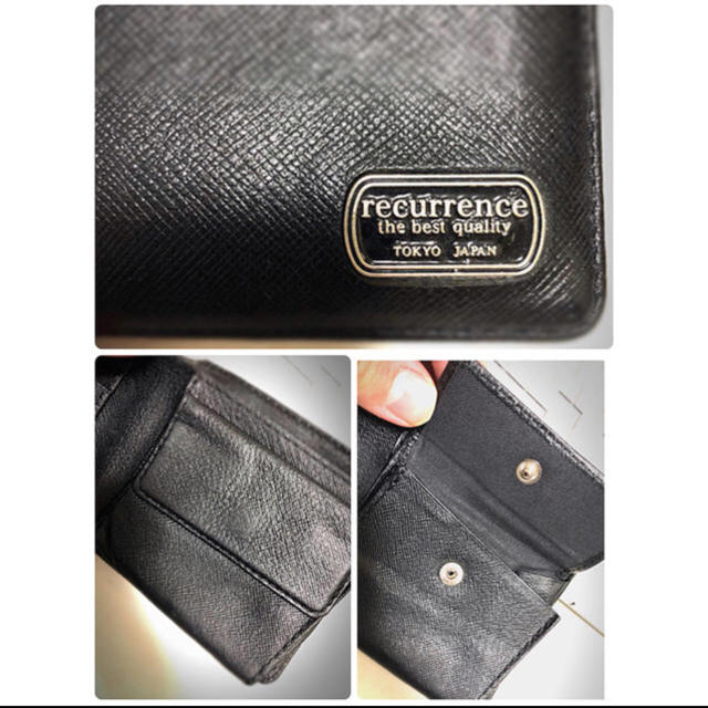ikka(イッカ)のikka 折りたたみ黒財布 メンズのファッション小物(折り財布)の商品写真