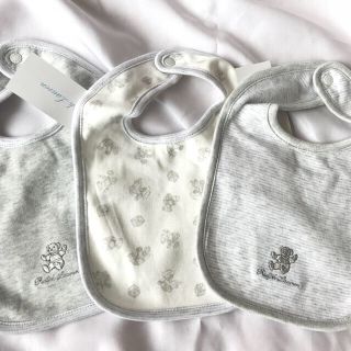 ラルフローレン(Ralph Lauren)のcoco様専用新品☆ラルフローレン ベア柄スタイ3枚セット(ベビースタイ/よだれかけ)