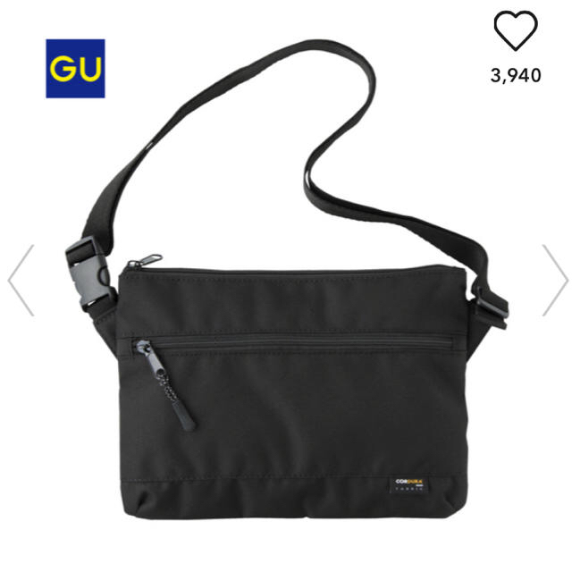 GU(ジーユー)のここここ。様専用  GU サコッシュ バッグ BLACK 人気色 完売 レディースのバッグ(ショルダーバッグ)の商品写真