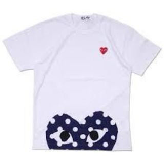 コムデギャルソン(COMME des GARCONS)のメンズ L プレイコムデギャルソン PLAY Tシャツ  ドット ハート (Tシャツ/カットソー(半袖/袖なし))