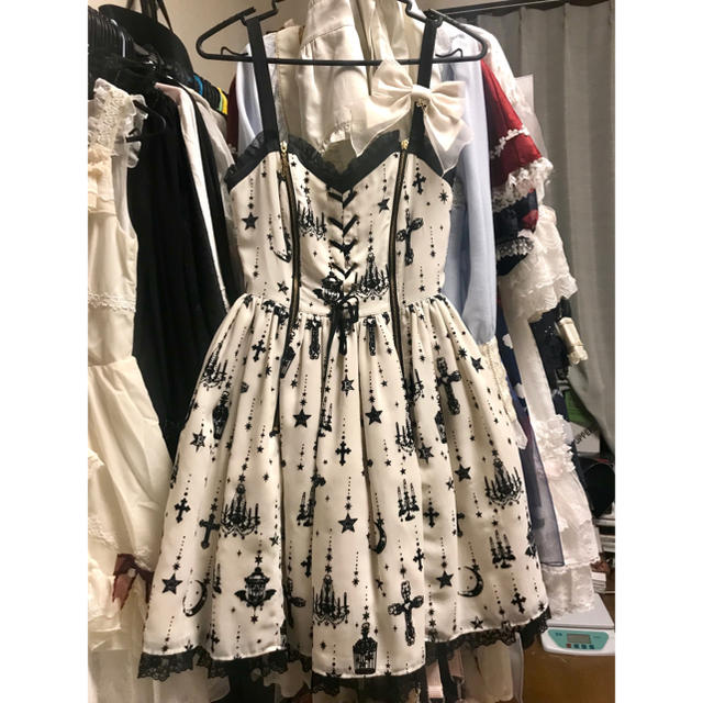 2点セット holy lantern ジャンパースカート クリップ シロ 2点セット holy lantern ジャンパースカート クリップ シロ