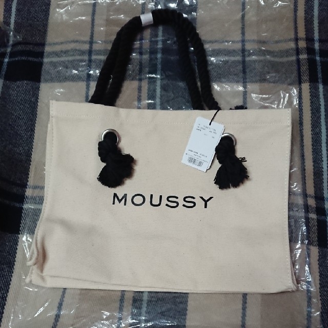 moussy(マウジー)のマウジー トートバッグ 白 レディースのバッグ(トートバッグ)の商品写真