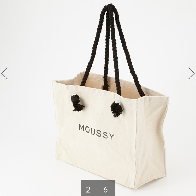 moussy(マウジー)のマウジー トートバッグ 白 レディースのバッグ(トートバッグ)の商品写真