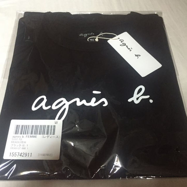 agnes b.(アニエスベー)のアニエスベー Ｔシャツ サイズ1 ブラック 黒 新品 レディースのトップス(その他)の商品写真