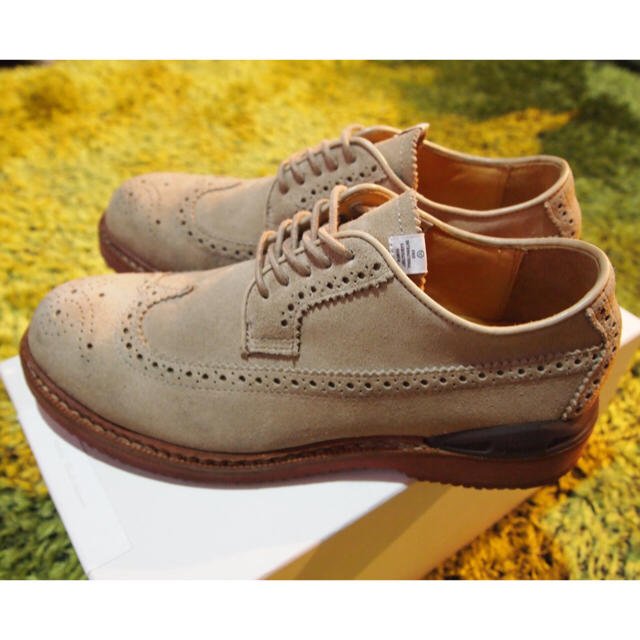 VISVIM(ヴィスヴィム)のUsed visvim suède wing tip US9 JP27cm メンズの靴/シューズ(ドレス/ビジネス)の商品写真