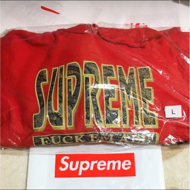 正規店国産 Supreme - Supreme Fuck Em All Hooded Sweatshirt Lの通販 by yassu-'s shop|シュプリームならラクマ 超激安人気