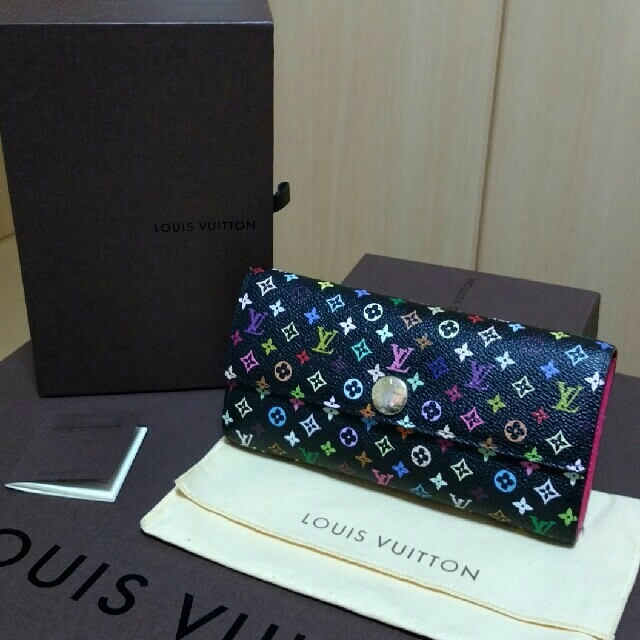 LOUIS VUITTON　マルチカラー「ポルトフォイユ・サラ」長財布