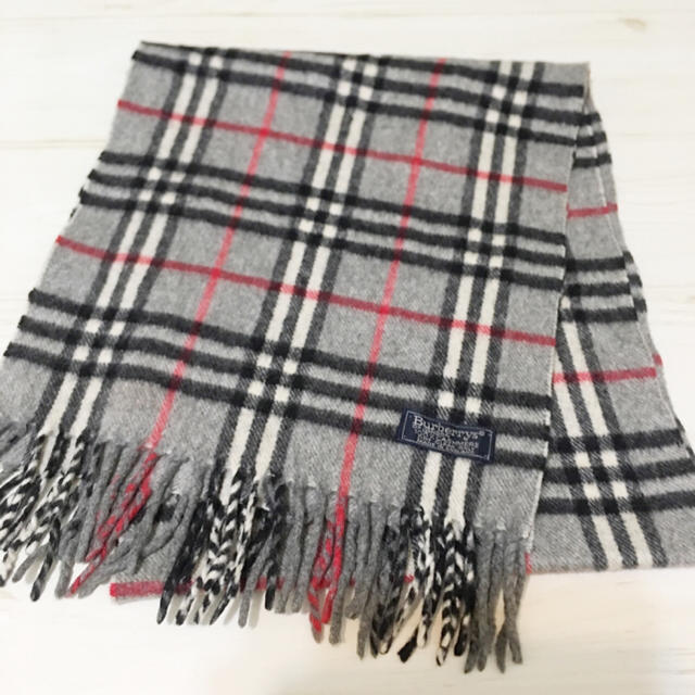 Burberrys of LONDONカシミアマフラー グレーバーバリーチェック Burberrys of LONDONカシミアマフラー グレーバーバリーチェック