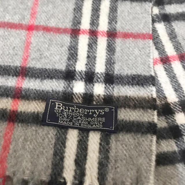 BURBERRY - Burberrysバーバリーロンドン★カシミヤマフラー★グレーチェックの通販 by ゆくたすselection