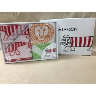 リサラーソン(Lisa Larson)の【タピオカ様専用】リサ・ラーソン フェイスタオルセット 新品未使用(タオル/バス用品)