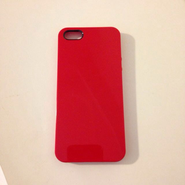 iPhone5ケース#赤♡ スマホ/家電/カメラのスマホアクセサリー(モバイルケース/カバー)の商品写真
