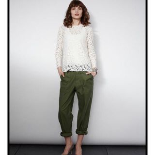 シンゾーン(Shinzone)のTHE SHINZONE 15AW レースブラウス 白 シンゾーン(シャツ/ブラウス(長袖/七分))