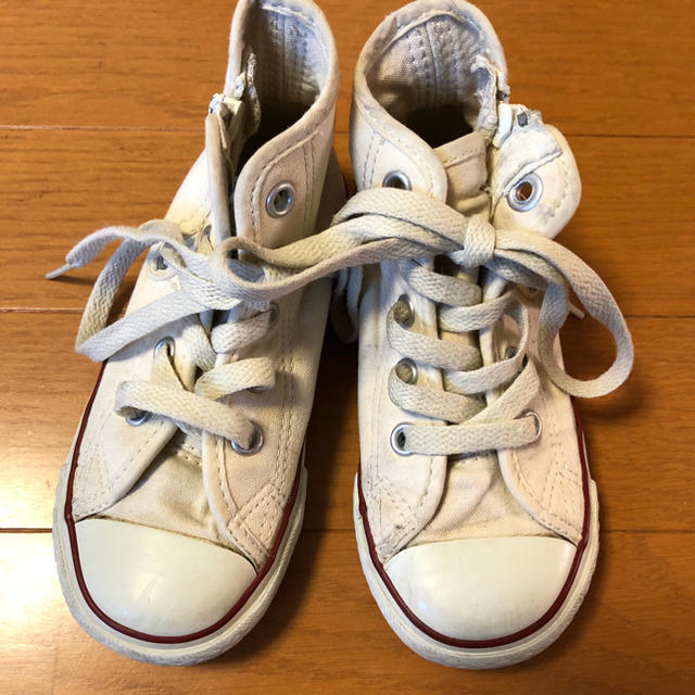 CONVERSE(コンバース)のコンバース ハイカット KIDS ホワイト 16cm キッズ/ベビー/マタニティのキッズ靴/シューズ(15cm~)(スニーカー)の商品写真