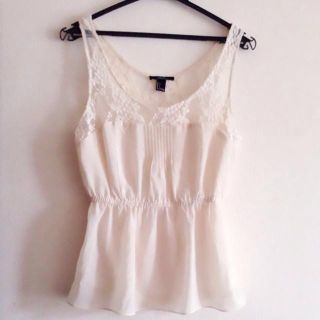 フォーエバートゥエンティーワン(FOREVER 21)のペプラムシフォンTOPS(シャツ/ブラウス(半袖/袖なし))