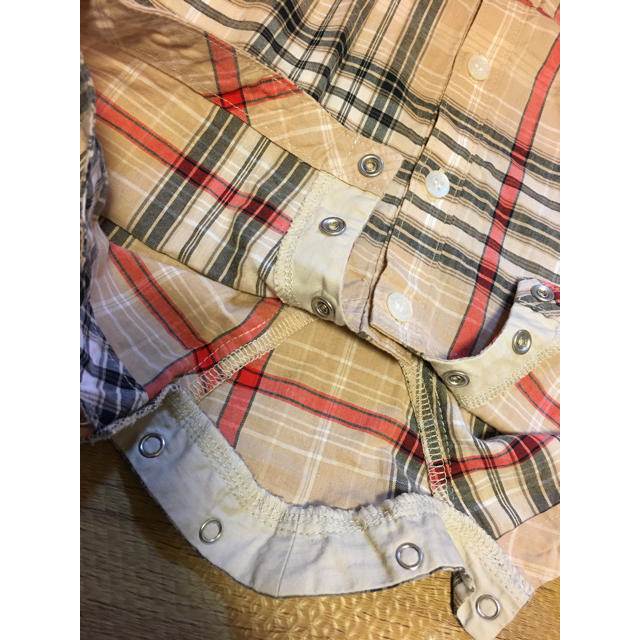 BURBERRY(バーバリー)のバーバリー  ロンパース  チェック 美品 キッズ/ベビー/マタニティのベビー服(~85cm)(ロンパース)の商品写真