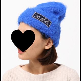 エックスガール(X-girl)の新品  x-girl シャギーニットキャップ(ニット帽/ビーニー)