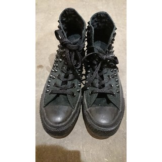 コンバース(CONVERSE)のコンバースハイカット 黒スタッズ 鋲(スニーカー)