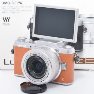 パナソニック(Panasonic)の★Wi-Fi機能&自撮り★予備バッテリー♬LUMIX DMC-GF7レンズセット(ミラーレス一眼)